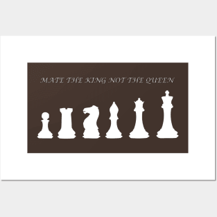 Chess Slogan - Mate the King 1 Posters and Art